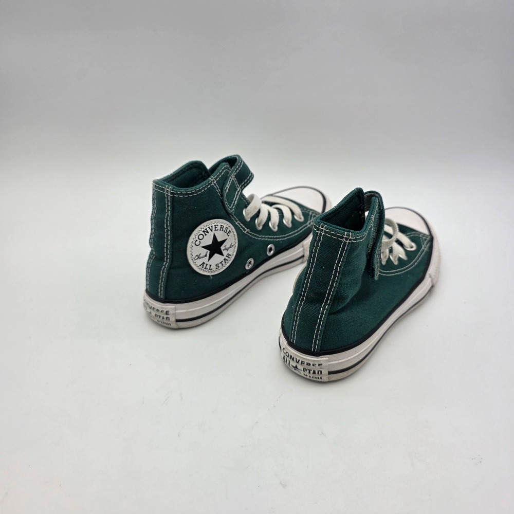 Converse Chuck Taylor All Star Kids High Top Sneaker Green Size 11 - Picture 4 of 8